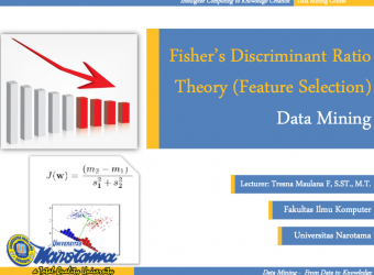 Fisher's Discriminant Ratio Theory and Essential Math (Feature Selection)